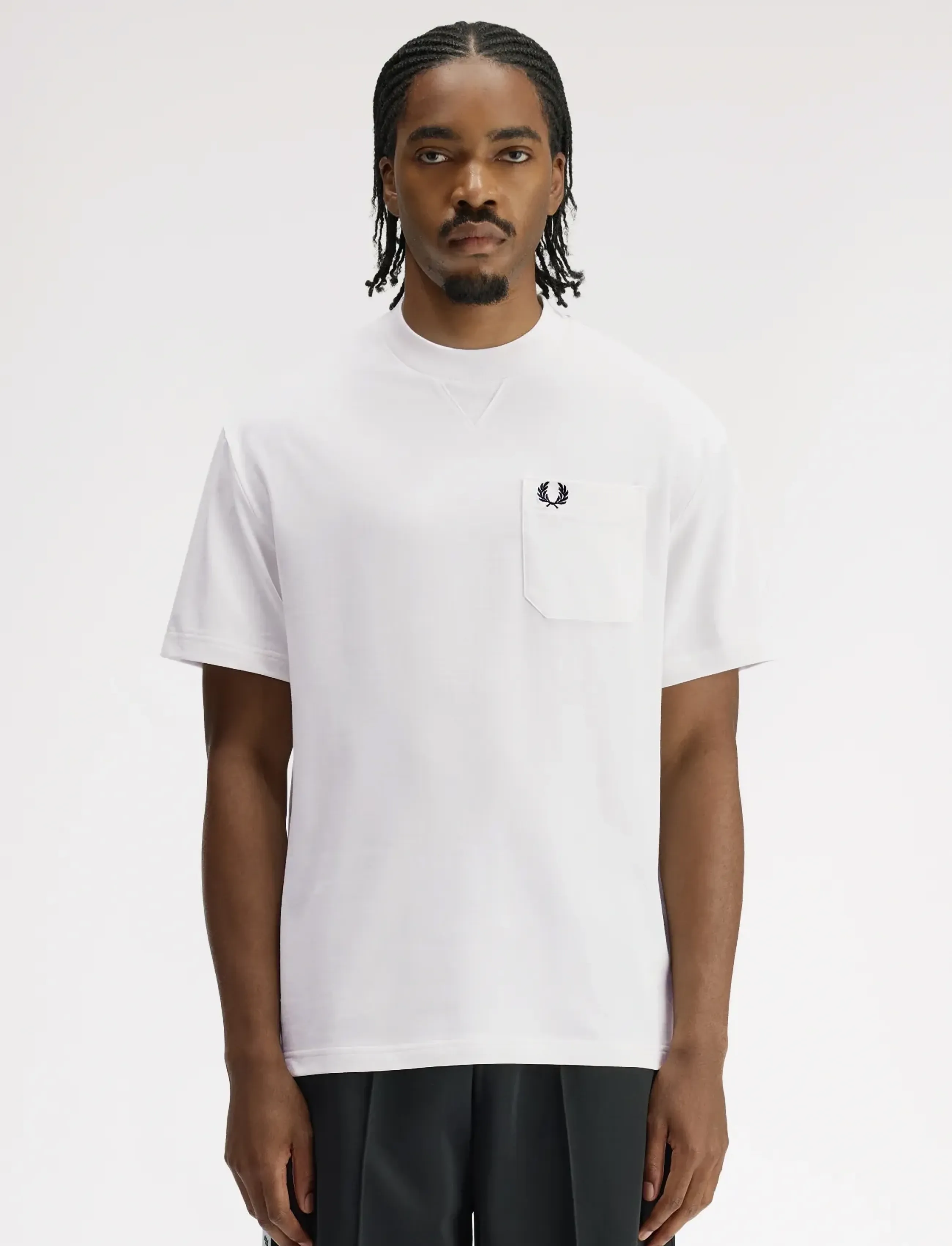 Fred Perry POCKET DETAIL T-SHIRT - T-Shirts - SNOW WHITE / white