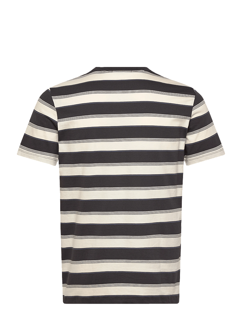 Fred Perry - FINE STRIPE T-SHIRT - lühikeste varrukatega t-särgid - anchor grey - 1