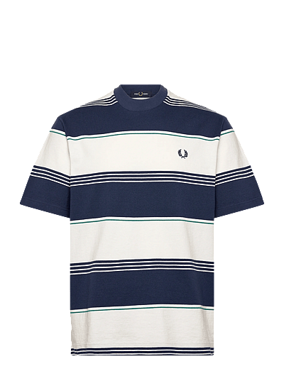 Fred Perry HEAVYWEIGHT STRIPED TEE - Fred Perry - TENNIS BLUE / navy