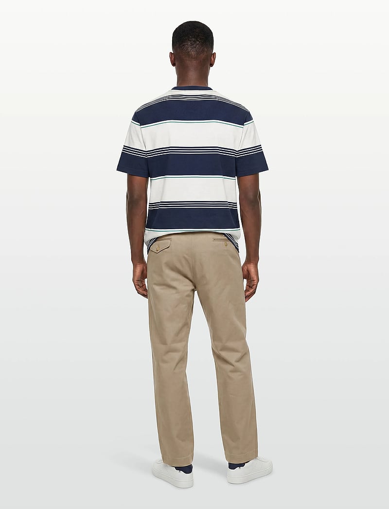 Fred Perry - HEAVYWEIGHT STRIPED TEE - kurzärmelig - tennis blue - 4