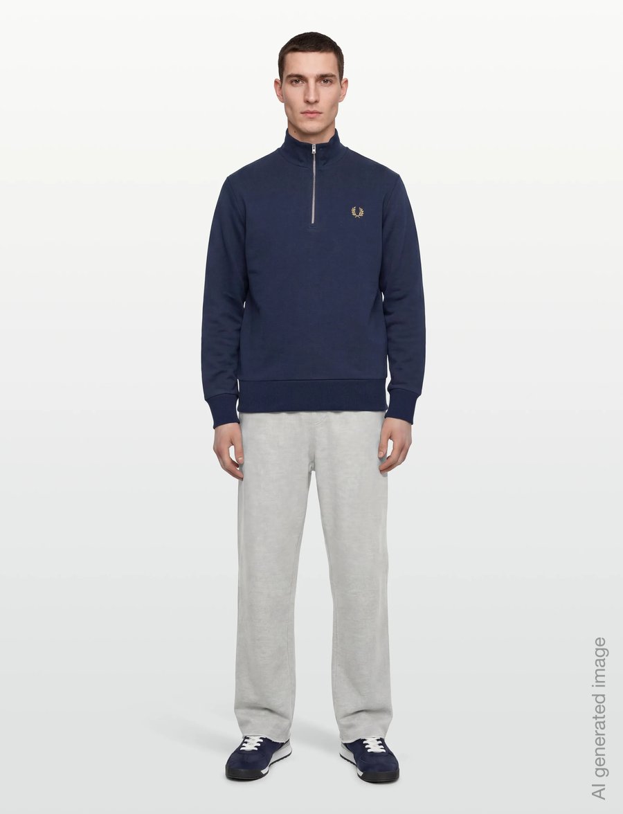 Fred Perry - ORIGINAL SPORTSWEAR HALF ZIP - sweatshirts - tennis blue - 0