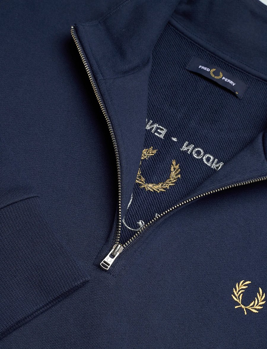 Fred Perry - ORIGINAL SPORTSWEAR HALF ZIP - sweatshirts - tennis blue - 5