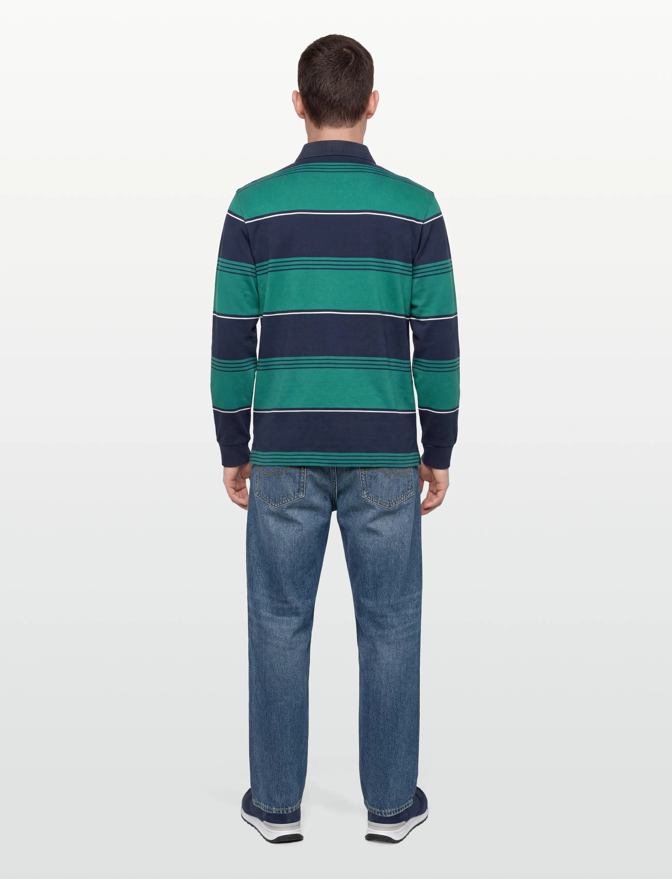 Fred Perry - HEAVYWEIGHT STRIPED POLO - fødselsdagsgaver - tennis blue - 4