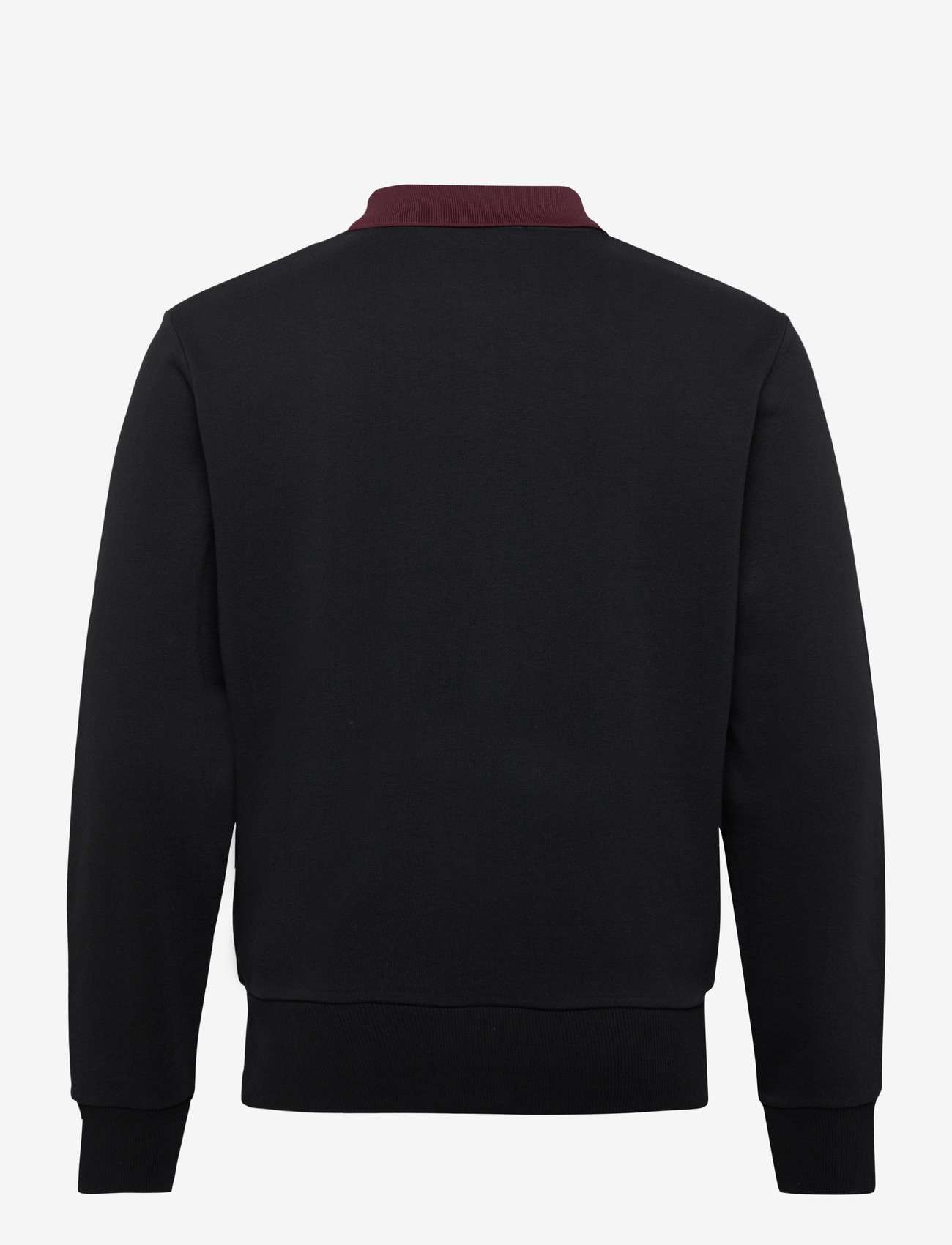 Fred Perry - EMBROIDERED PANEL COLLARED - long-sleeved polos - black - 1