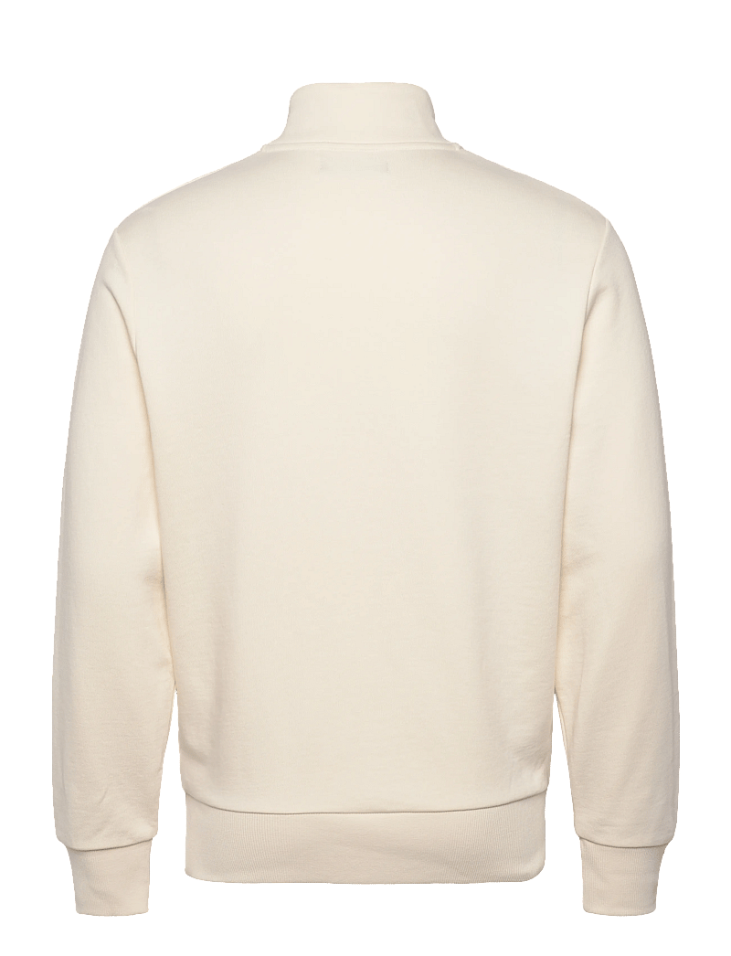 Fred Perry - EMBROIDERED PANEL HALF ZIP SWE - shop efter anledning - ecru - 1