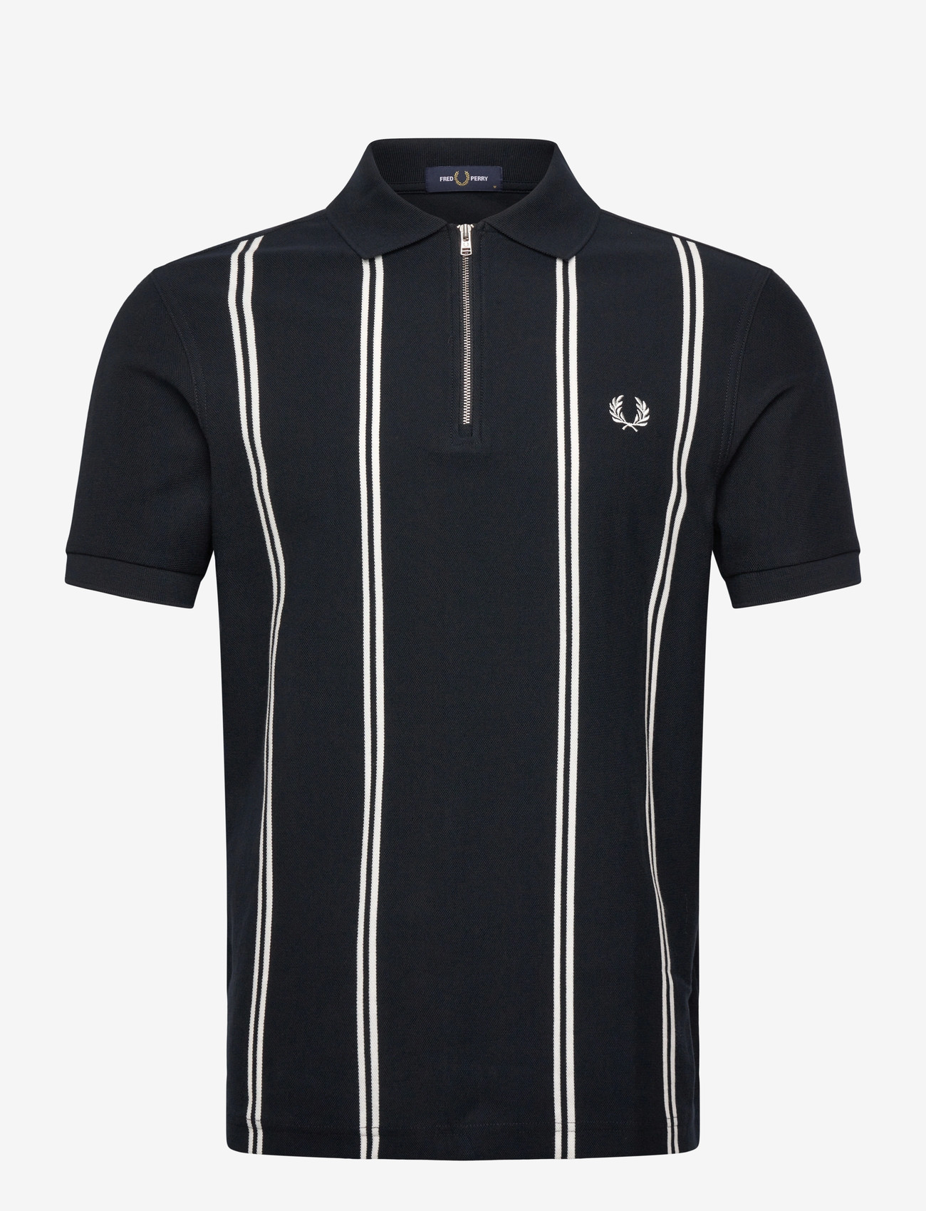 Fred Perry - VERTICAL STRIPE POLO - short-sleeved polos - navy - 1