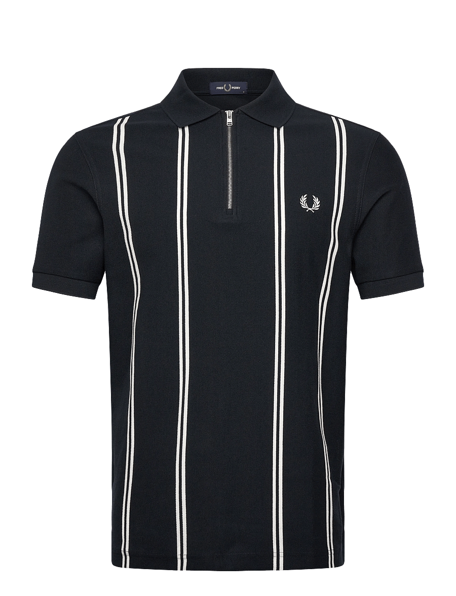 Fred Perry - VERTICAL STRIPE POLO - kortærmede poloer - navy - 1