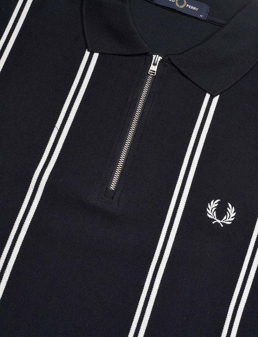 Fred Perry - VERTICAL STRIPE POLO - kortærmede poloer - navy - 5