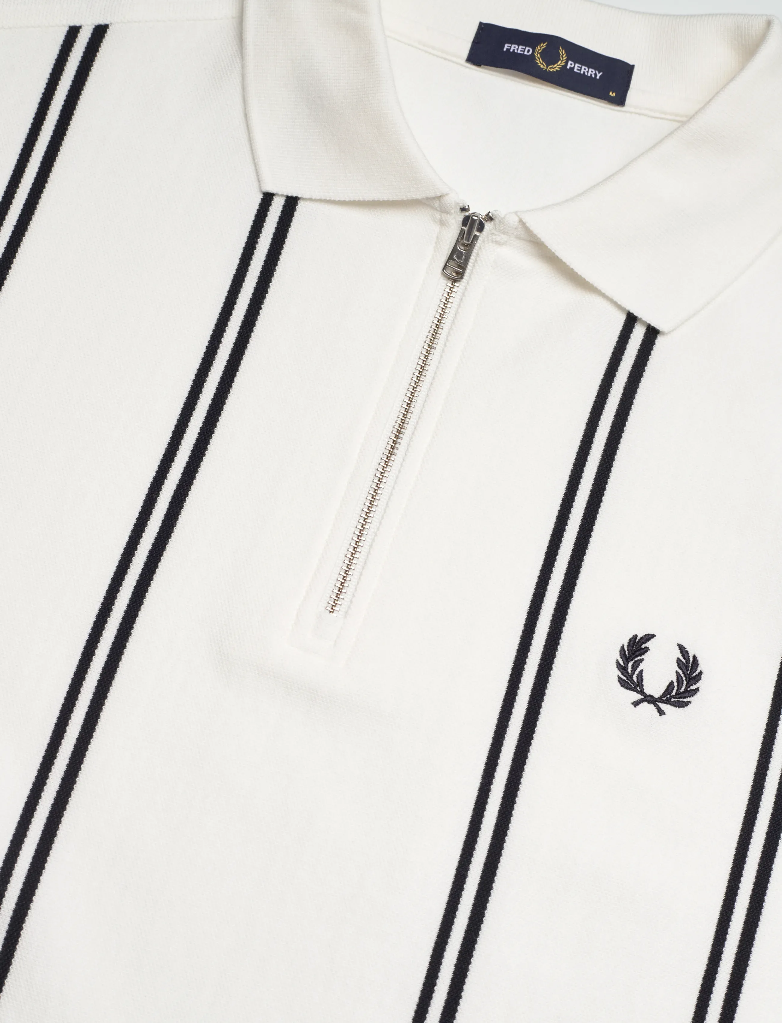 Fred Perry - VERTICAL STRIPE POLO - short-sleeved polos - snow white - 5