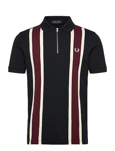 Fred Perry TRAMLINE POLO SHIRT - Fred Perry - BLACK / black