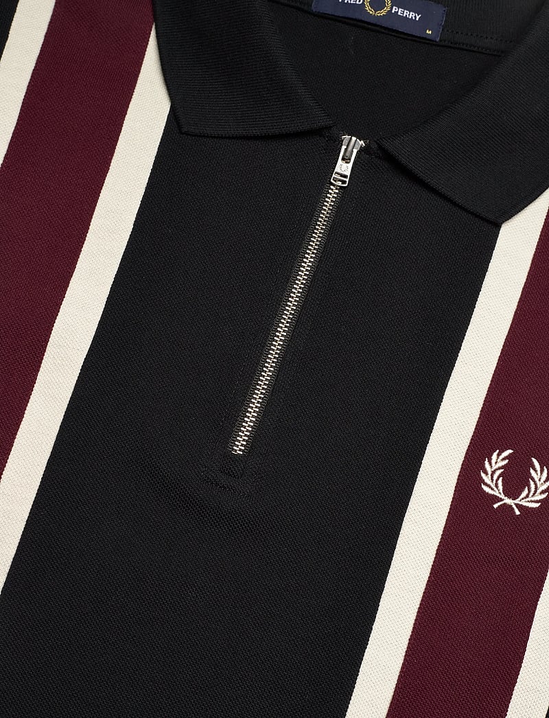 Fred Perry - TRAMLINE POLO SHIRT - kortärmade pikéer - black - 5