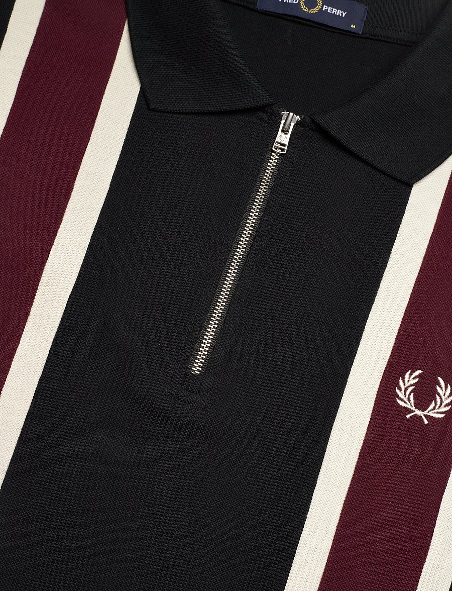 Fred Perry - TRAMLINE POLO SHIRT - kortärmade pikéer - black - 5