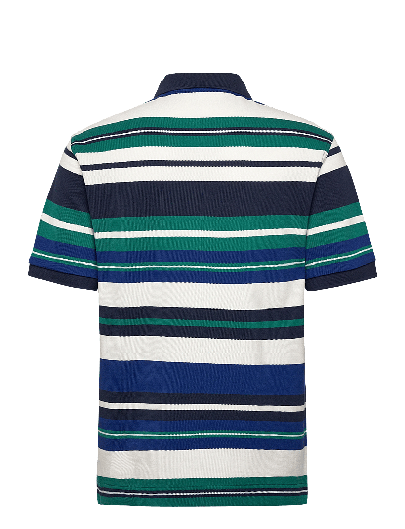 Fred Perry - STRIPED RELAXED POLO - short-sleeved polos - deep mint - 1