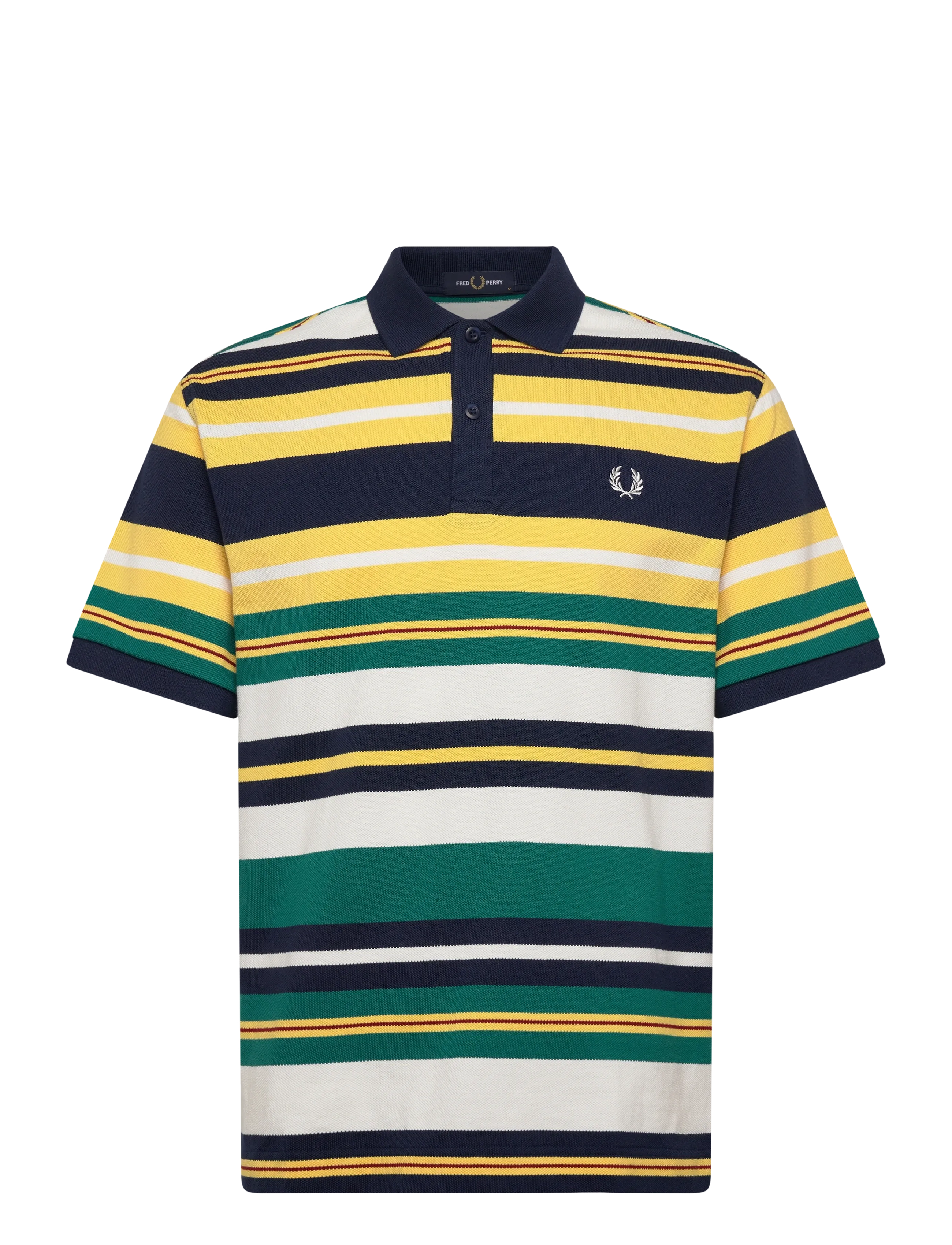 FRED PERRY Gestreift Relaxed Polo Patterned - L - Herren