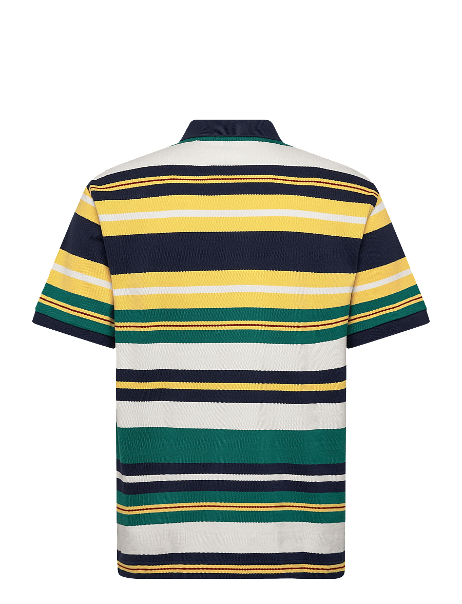 Fred Perry - STRIPED RELAXED POLO - kortærmede poloer - lemon barley - 2