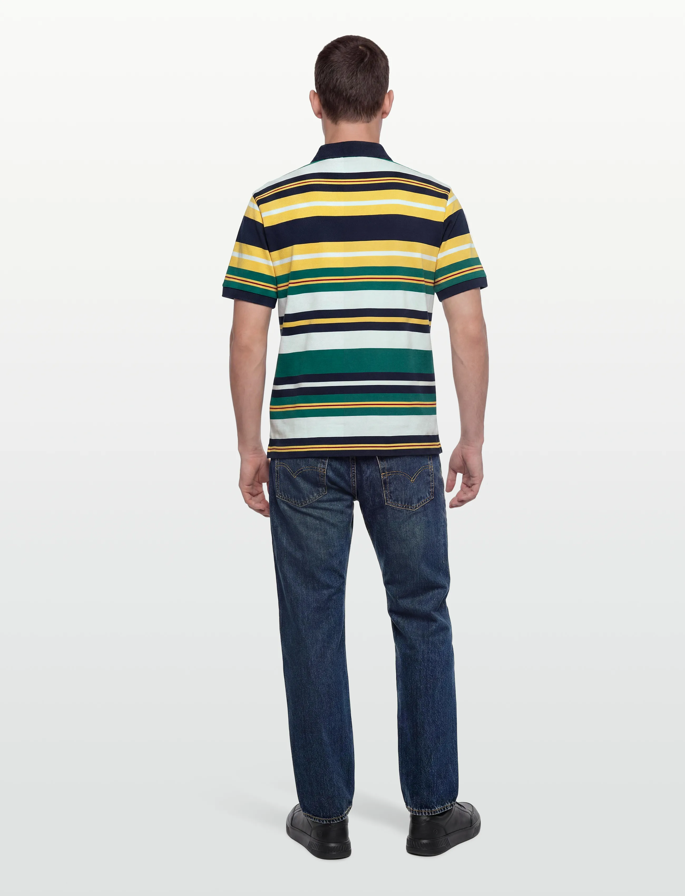 Fred Perry - STRIPED RELAXED POLO - kortærmede poloer - lemon barley - 4