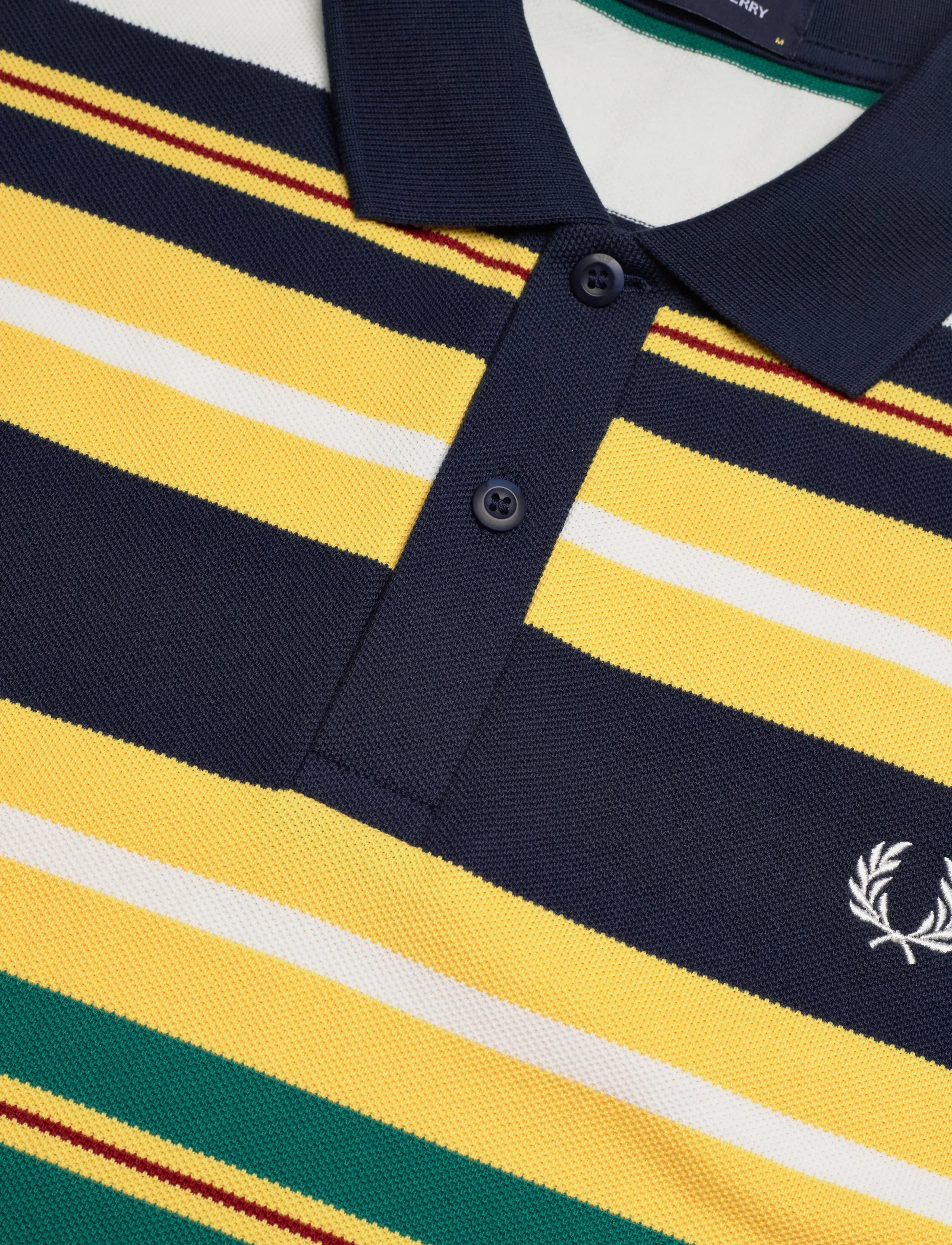 Fred Perry - STRIPED RELAXED POLO - kortærmede poloer - lemon barley - 5