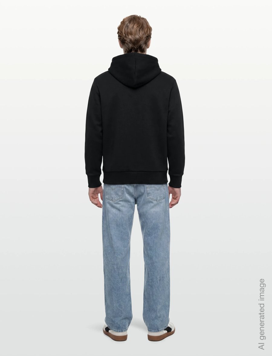 Fred Perry - BOX GRAPHIC HOODED SWEATSH - kapuzenpullover - black/anchorgrey - 4
