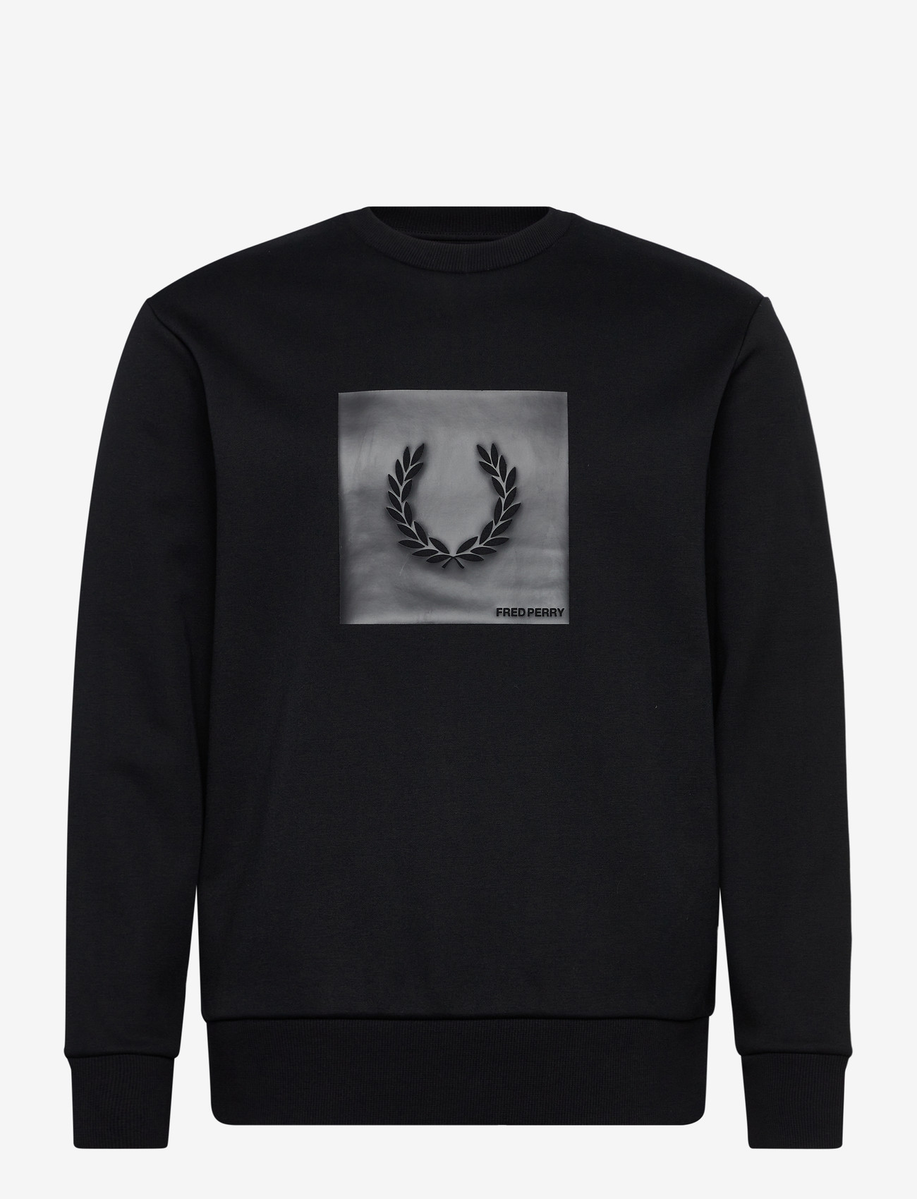 Fred Perry - BOX GRAPHIC SWEATSHIRT - nach anlass kaufen - black/anchorgrey - 0