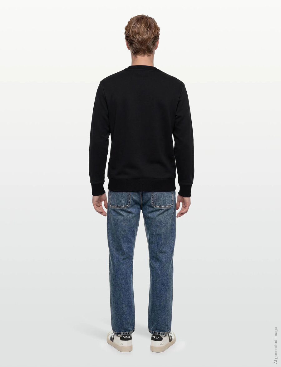 Fred Perry - BOX GRAPHIC SWEATSHIRT - nach anlass kaufen - black/anchorgrey - 4