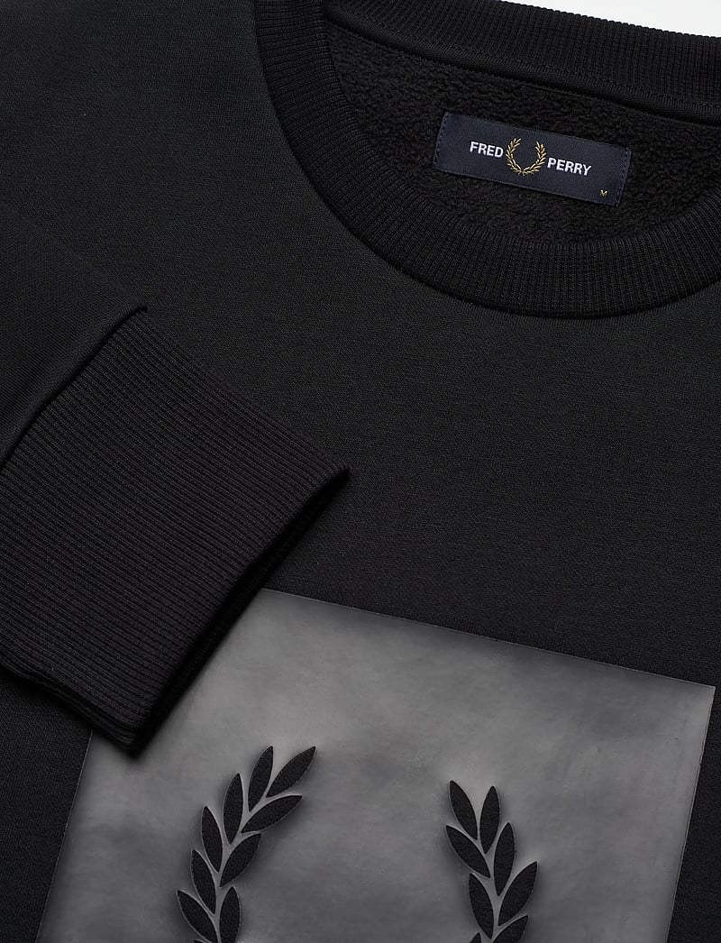 Fred Perry - BOX GRAPHIC SWEATSHIRT - nach anlass kaufen - black/anchorgrey - 2