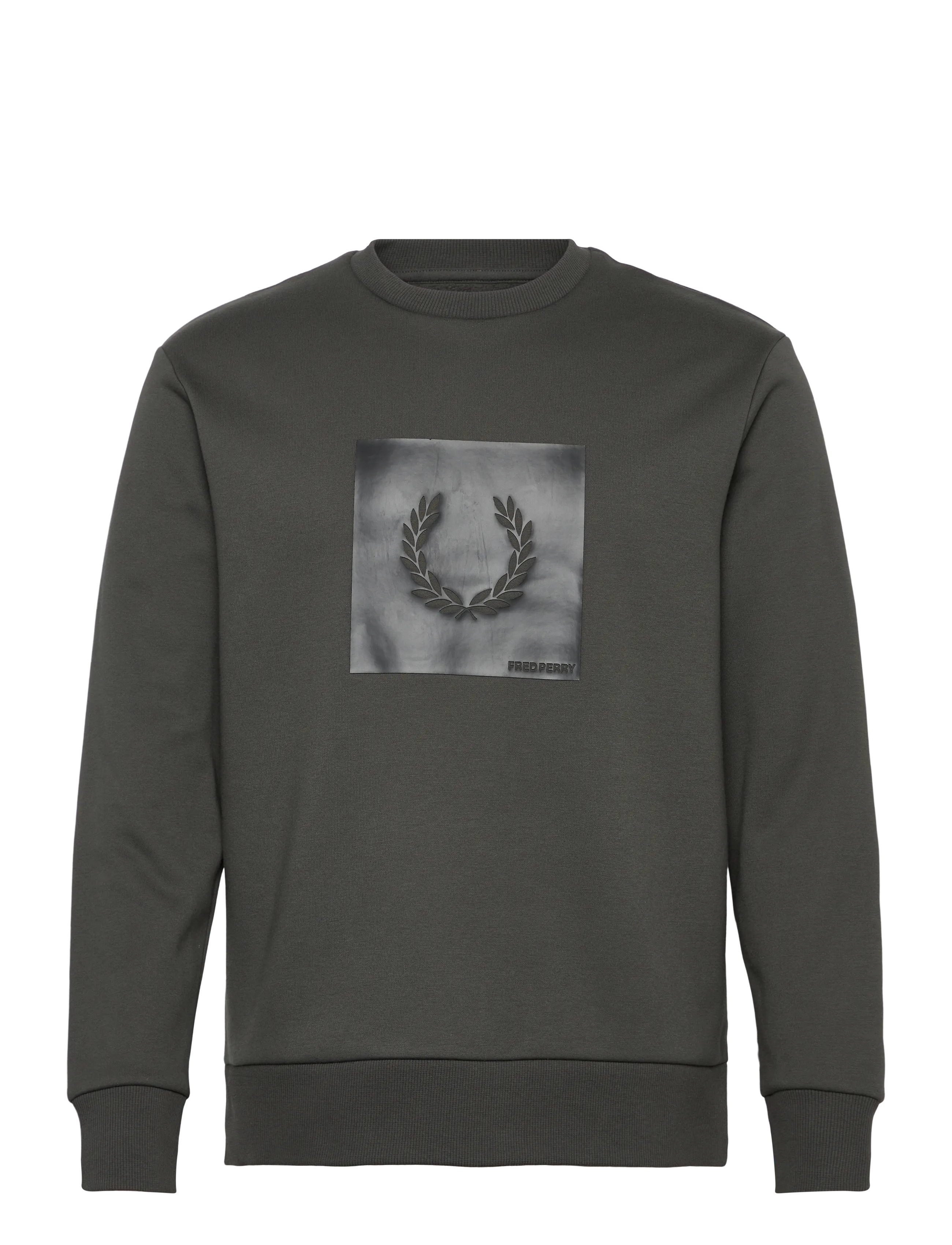FRED PERRY Box Graphic Sweatshirt Khaki - L - Herren