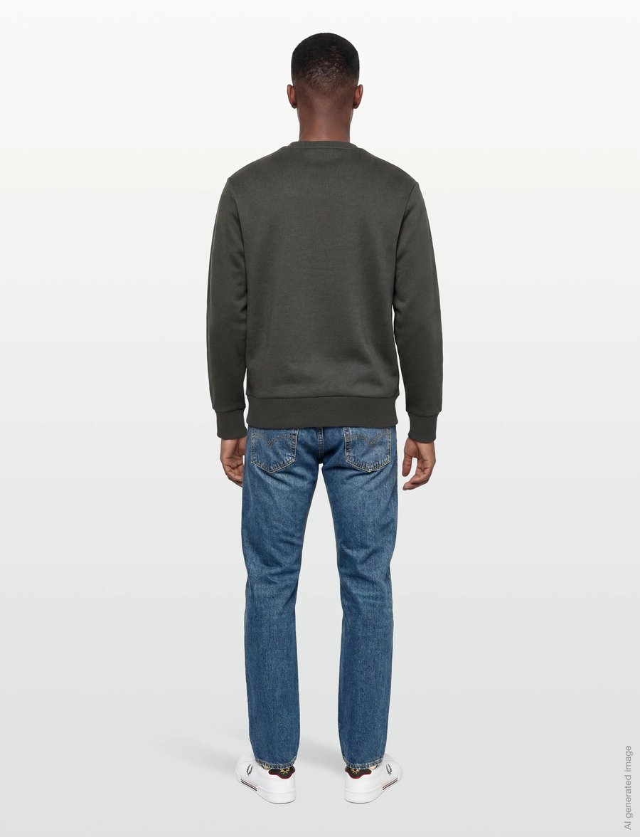 Fred Perry - BOX GRAPHIC SWEATSHIRT - shop efter anledning - field grn/black - 4