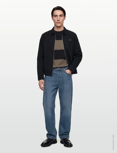 Seersucker Zip Overshirt - Sweatshirts