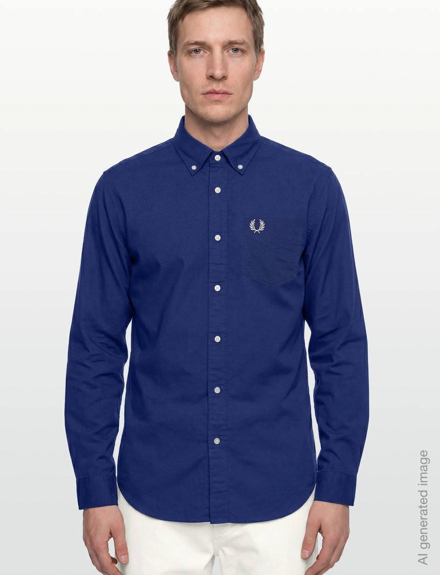 Fred Perry - RELAXED WASHED TWILL SHIRT - vabaajasärgid - soho eclipse - 3