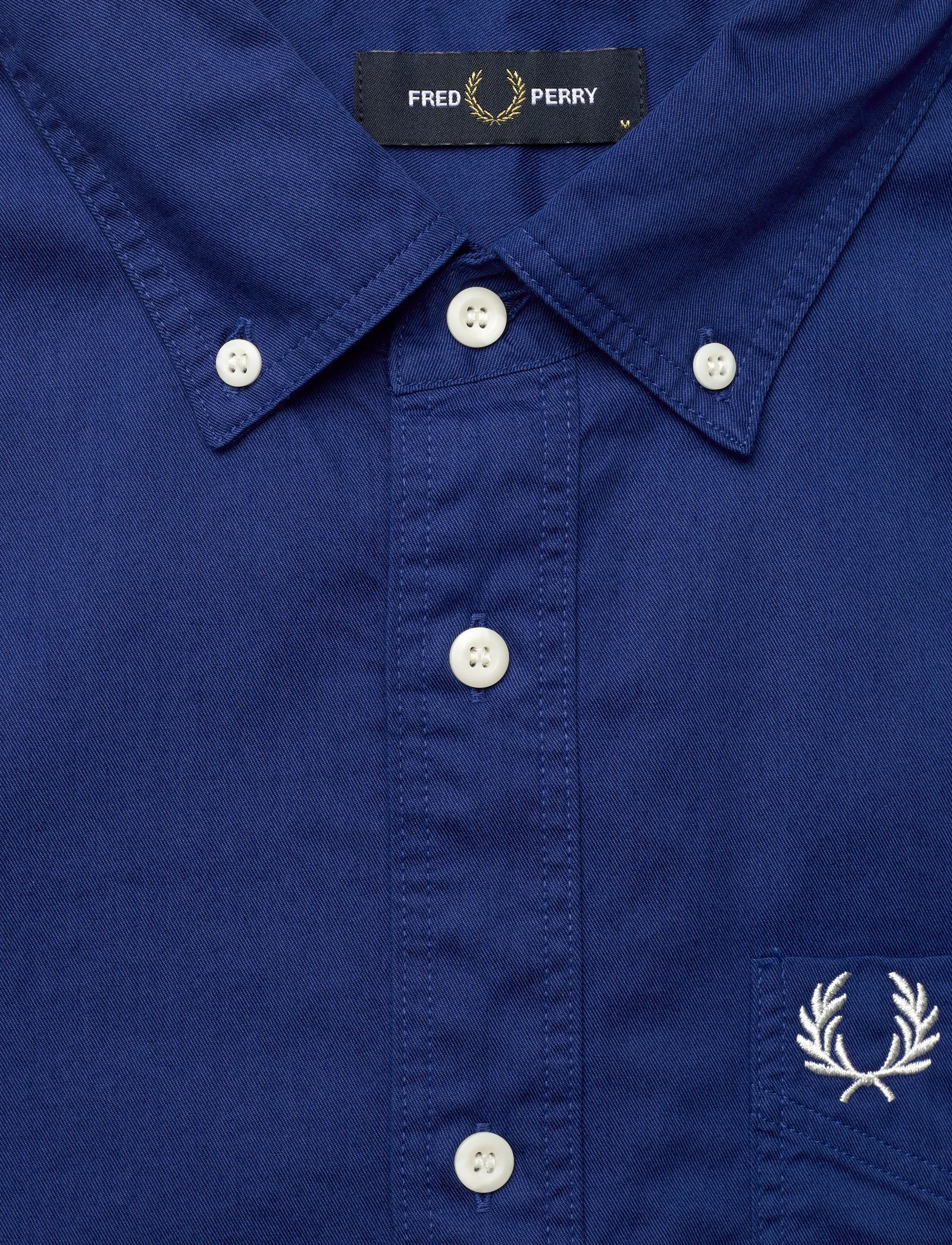 Fred Perry - RELAXED WASHED TWILL SHIRT - vabaajasärgid - soho eclipse - 5