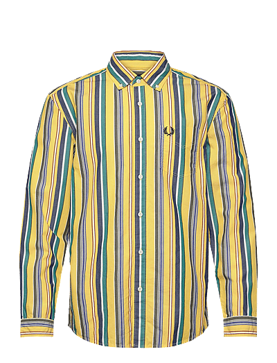 Fred Perry RELAXED STRIPE SHIRT - Fred Perry - LEMON BARLEY / multi