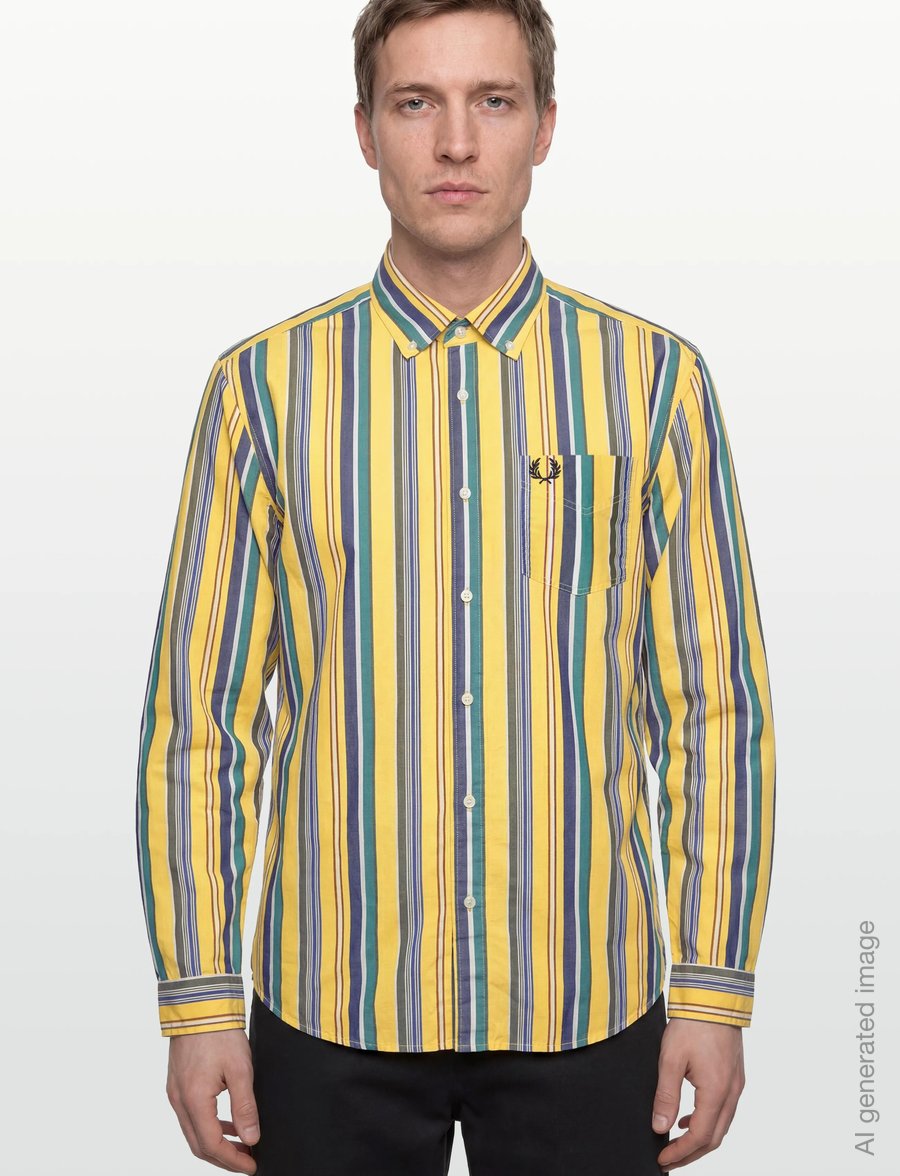 Fred Perry - RELAXED STRIPE SHIRT - chemises à rayures - lemon barley - 3