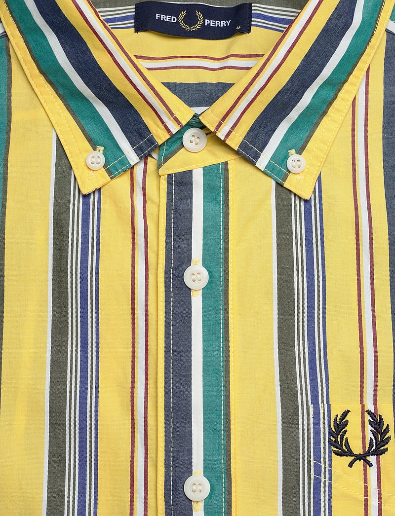 Fred Perry - RELAXED STRIPE SHIRT - triibulised särgid - lemon barley - 2