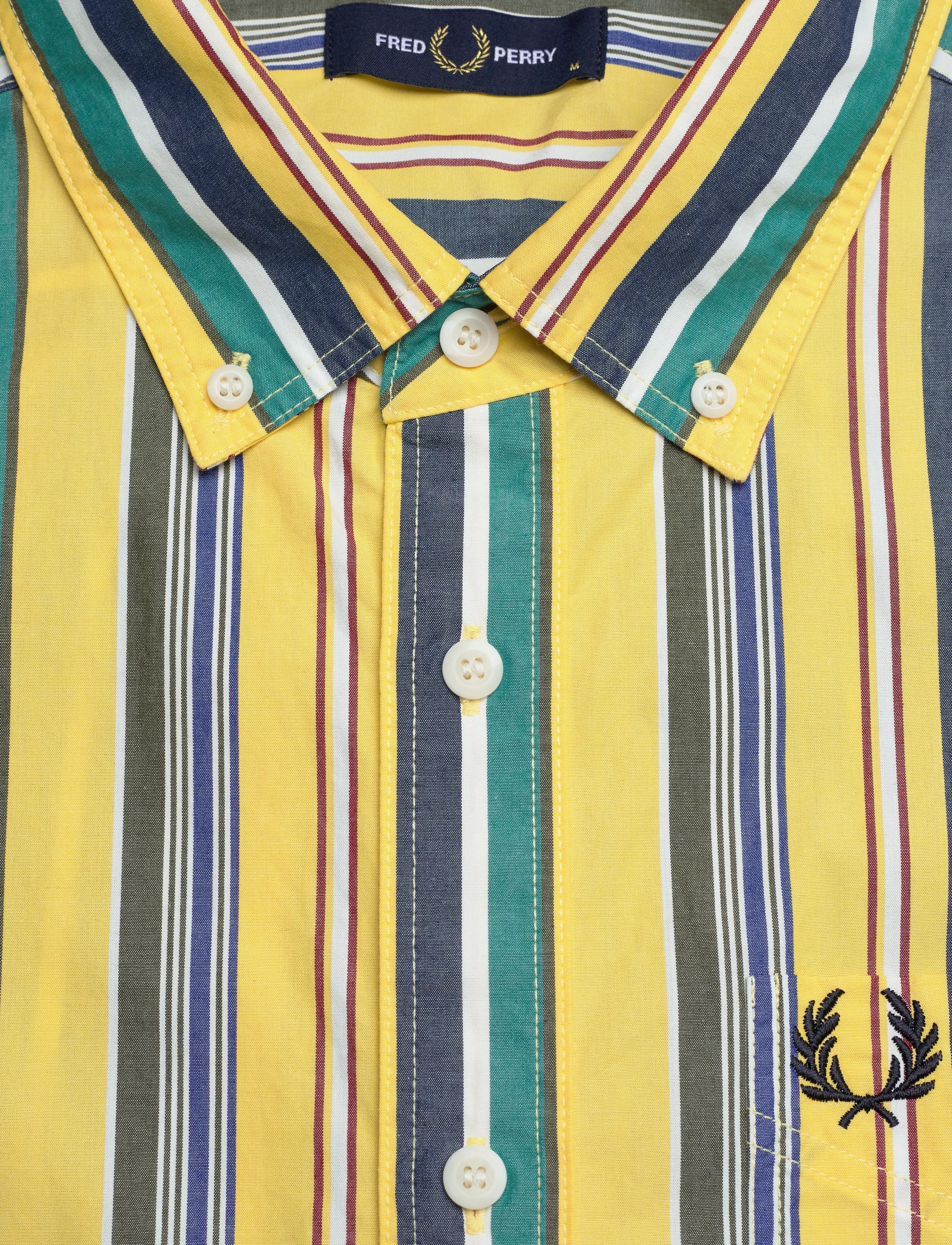 Fred Perry - RELAXED STRIPE SHIRT - triibulised särgid - lemon barley - 5