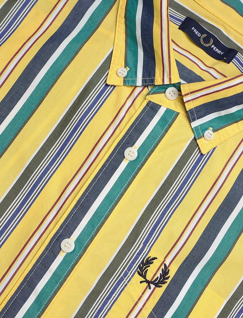 Fred Perry - RELAXED STRIPE SHIRT - triibulised särgid - lemon barley - 3