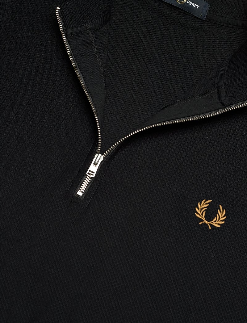 Fred Perry - TIPPED CUFF PIQUE TEE - kurzärmelig - black - 4