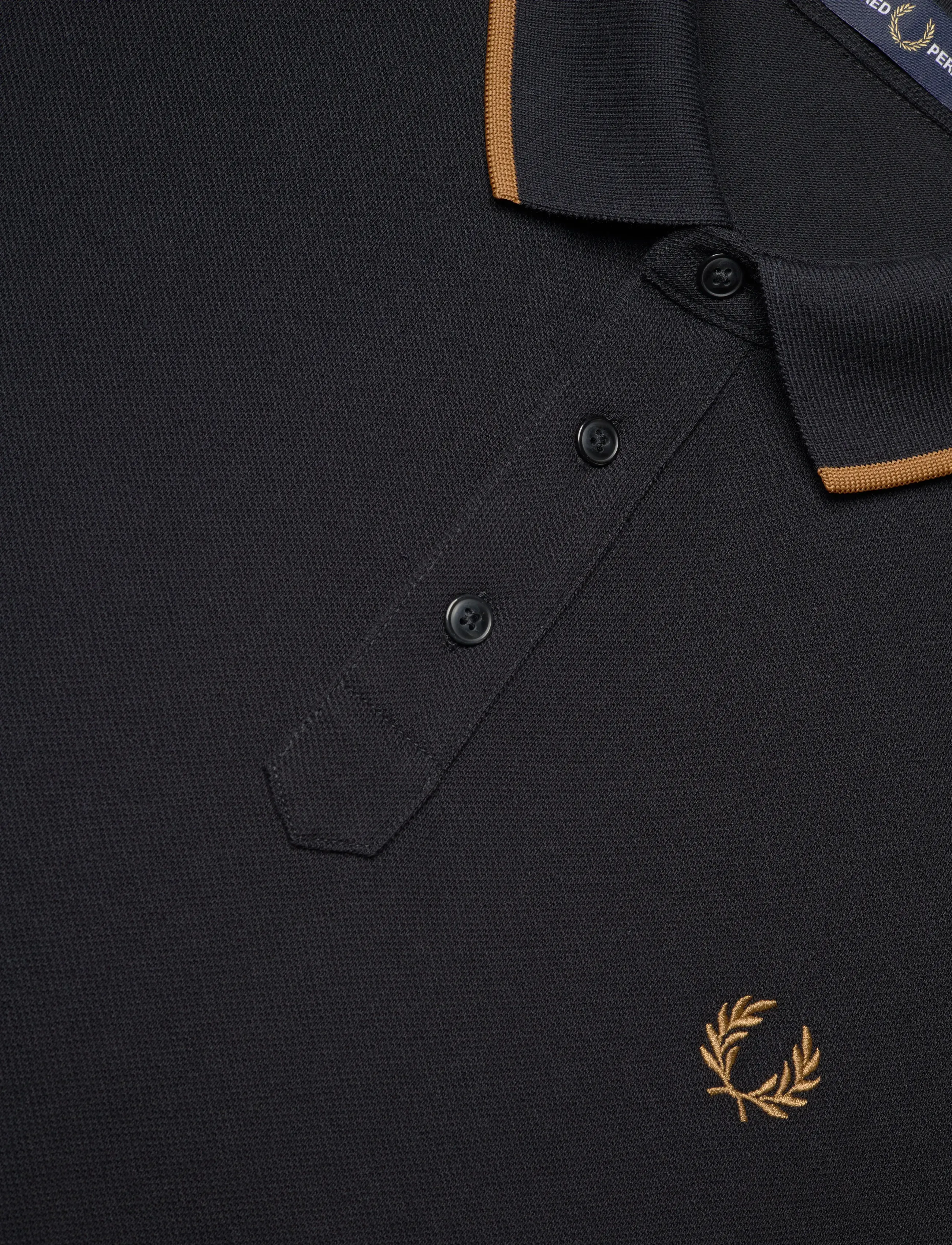 Fred Perry - COLLAR STAND POLO SHIRT - short-sleeved polos - black - 4