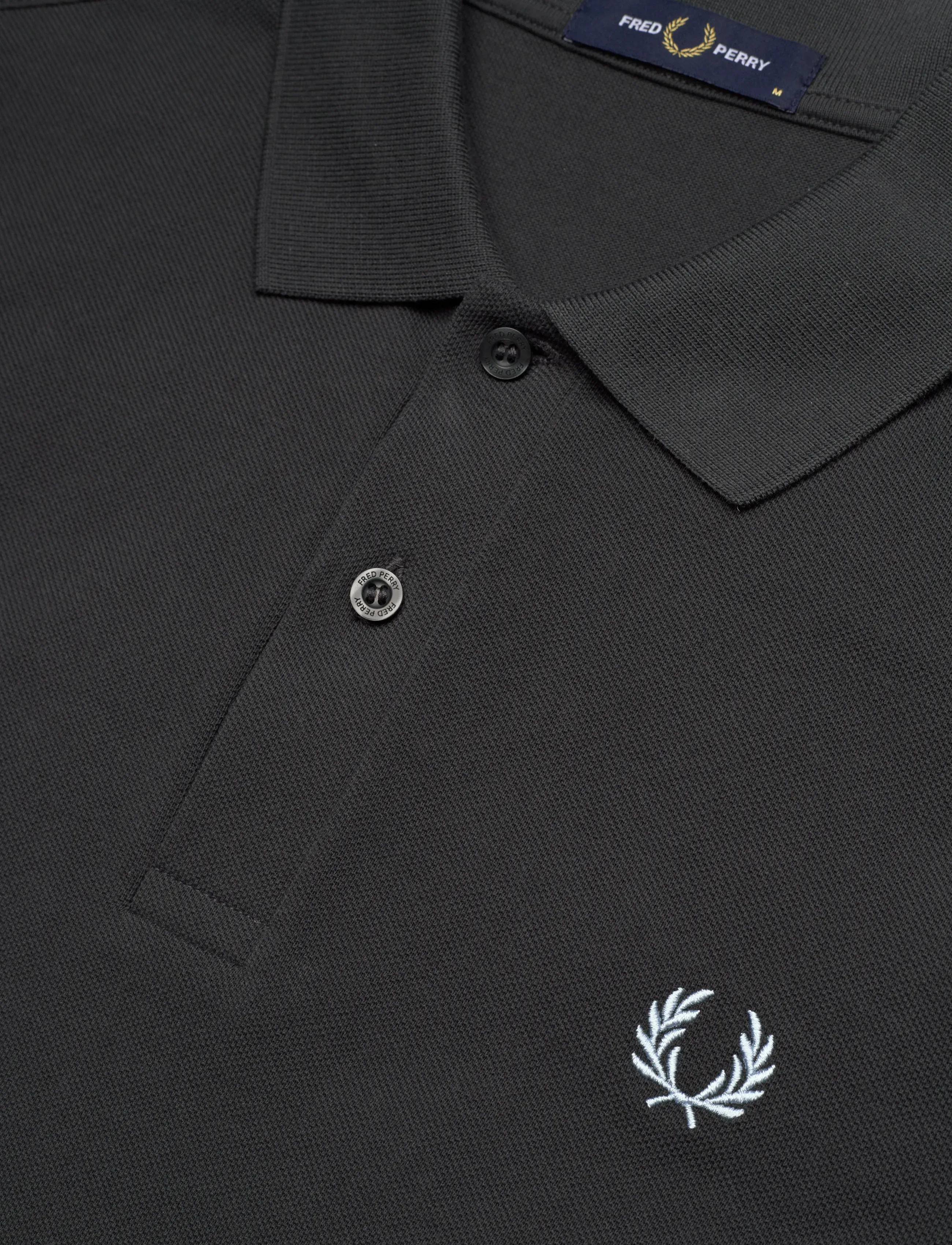 Fred Perry - JACQUARD CUFF FP SHIRT - short-sleeved polos - anchor grey - 4
