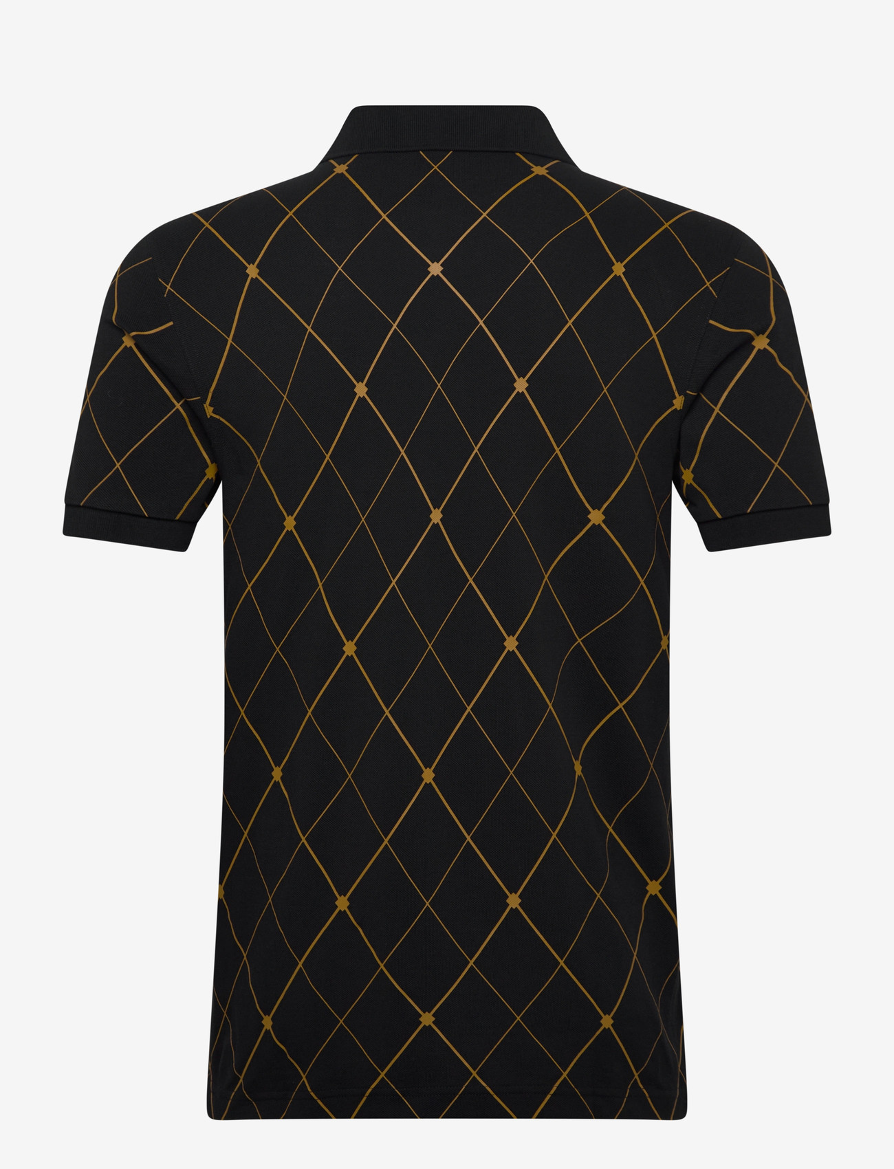 Fred Perry - ARGYLE PRINT FP SHIRT - kootud polosärgid - black - 2
