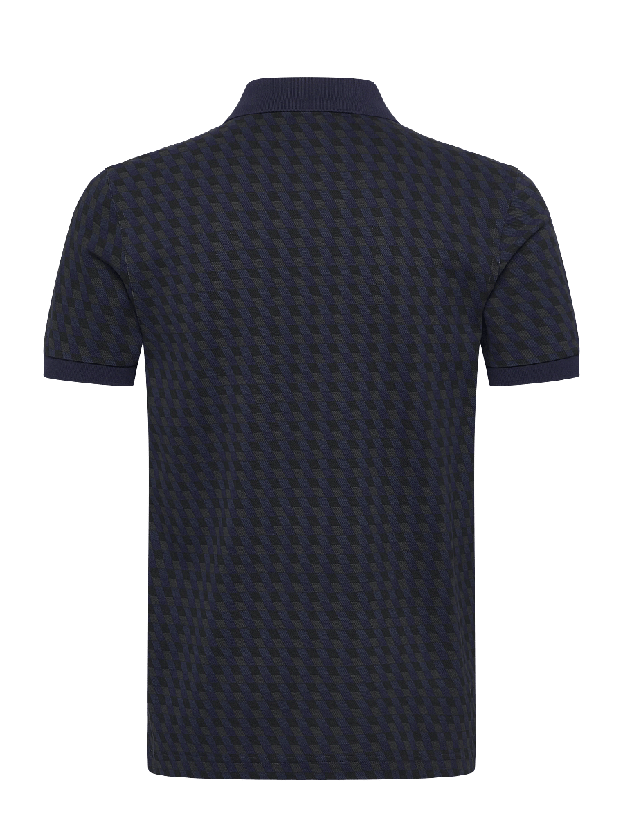 Fred Perry - SLANTED GEOMETRIC P SHIRT - kurzärmelig - twilight navy - 2