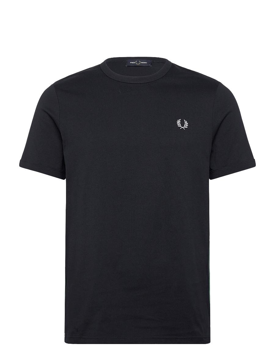 Fred Perry - STRIPE TAPE T-SHIRT - short-sleeved t-shirts - navy - 1