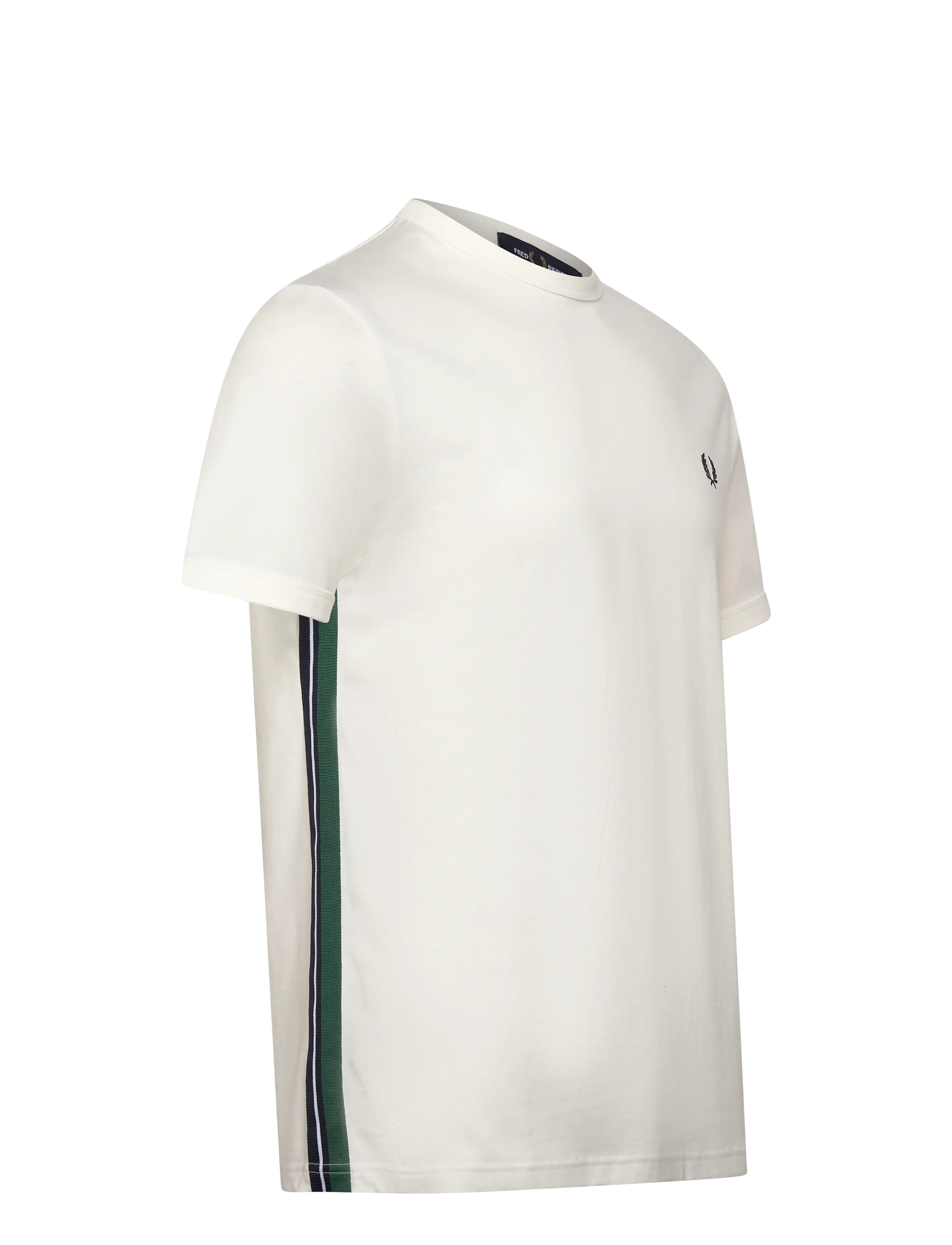Fred Perry - STRIPE TAPE T-SHIRT - kortermede t-skjorter - snow white - 3