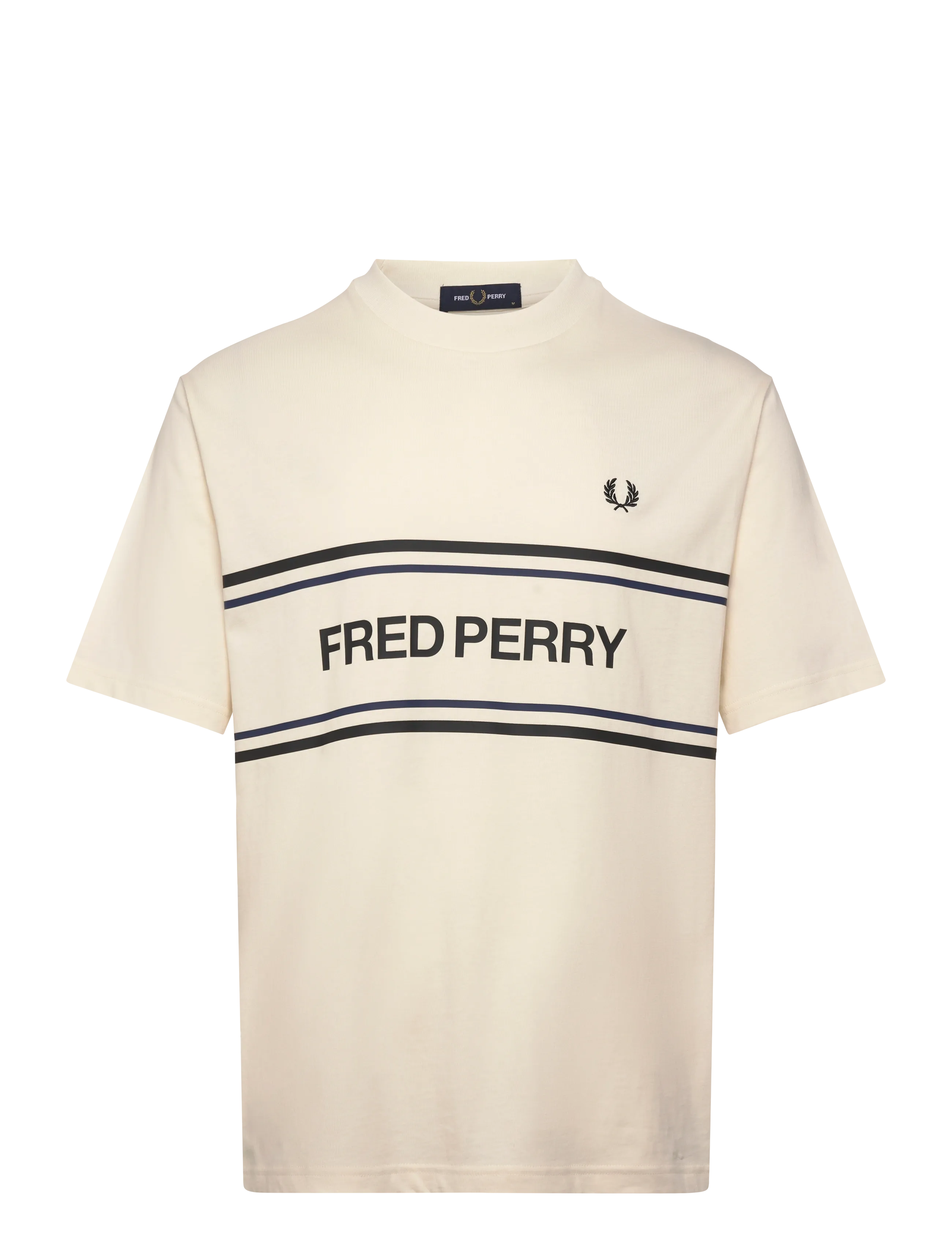 FRED PERRY Fred Perry Graphic Tee Cream - XS - Herren