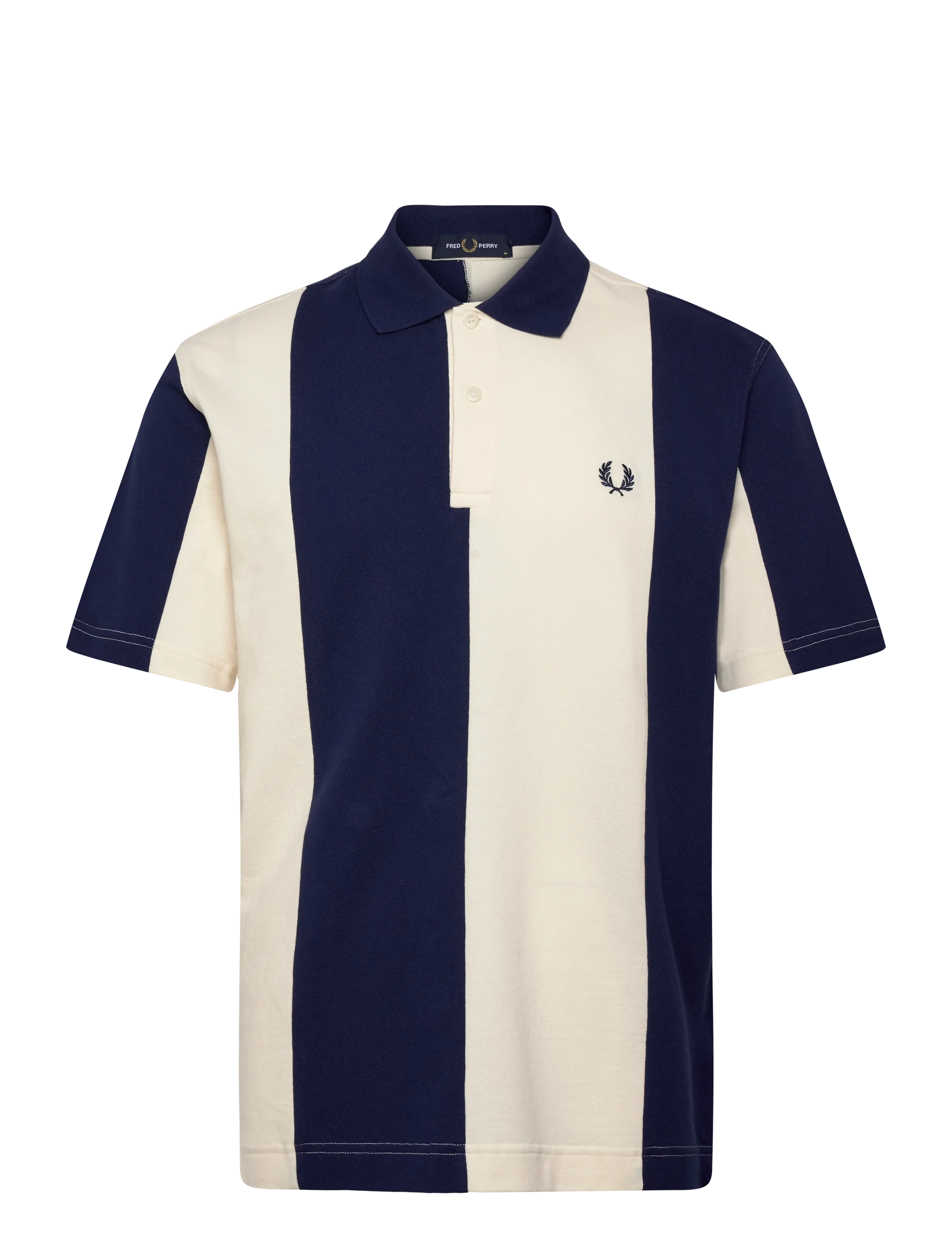 FRED PERRY Cut/Sew Panel Polo Shirt Navy - L - Herren