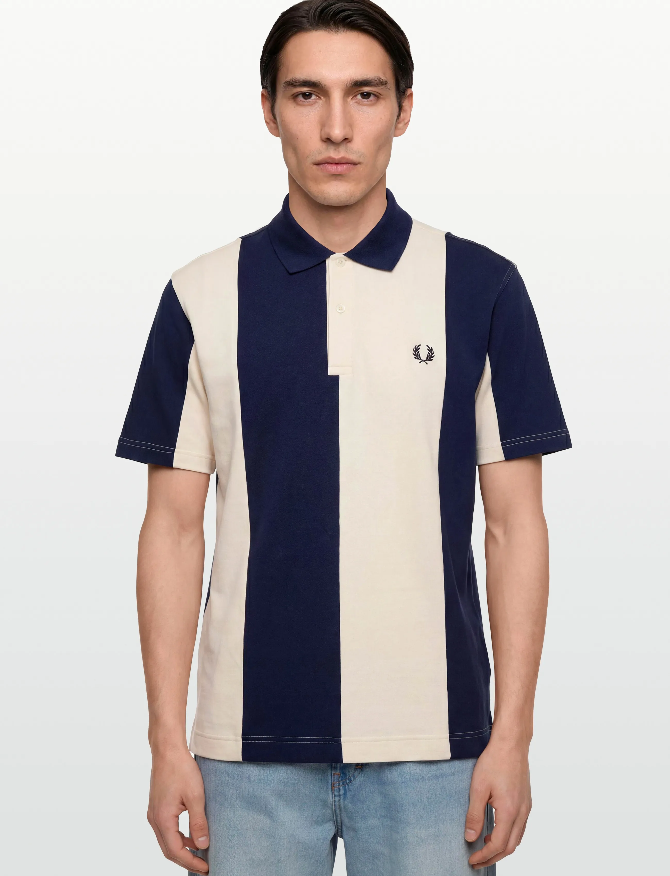 Fred Perry - CUT/SEW PANEL POLO SHIRT - short-sleeved polos - french navy - 3
