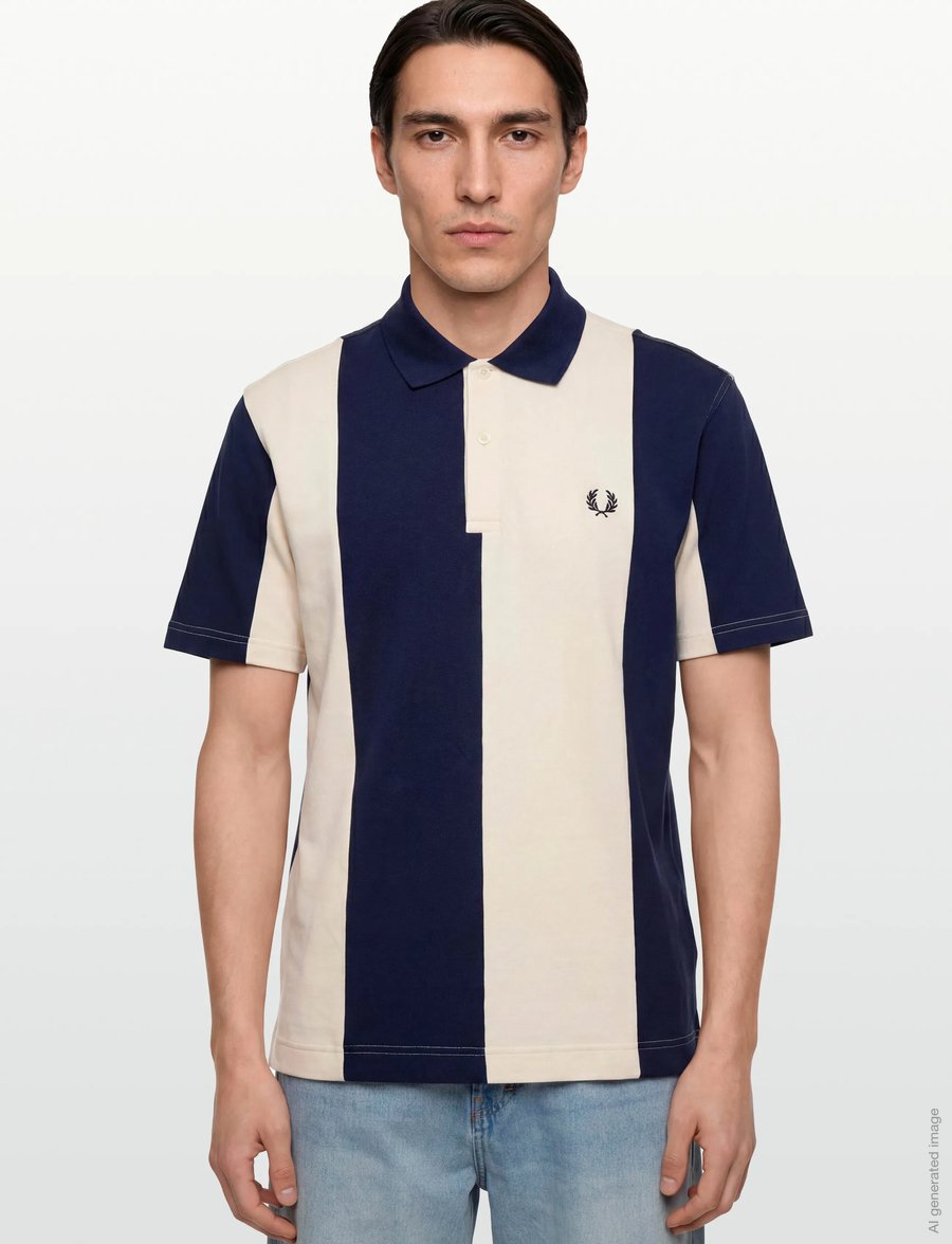 Fred Perry - CUT/SEW PANEL POLO SHIRT - short-sleeved polos - french navy - 3