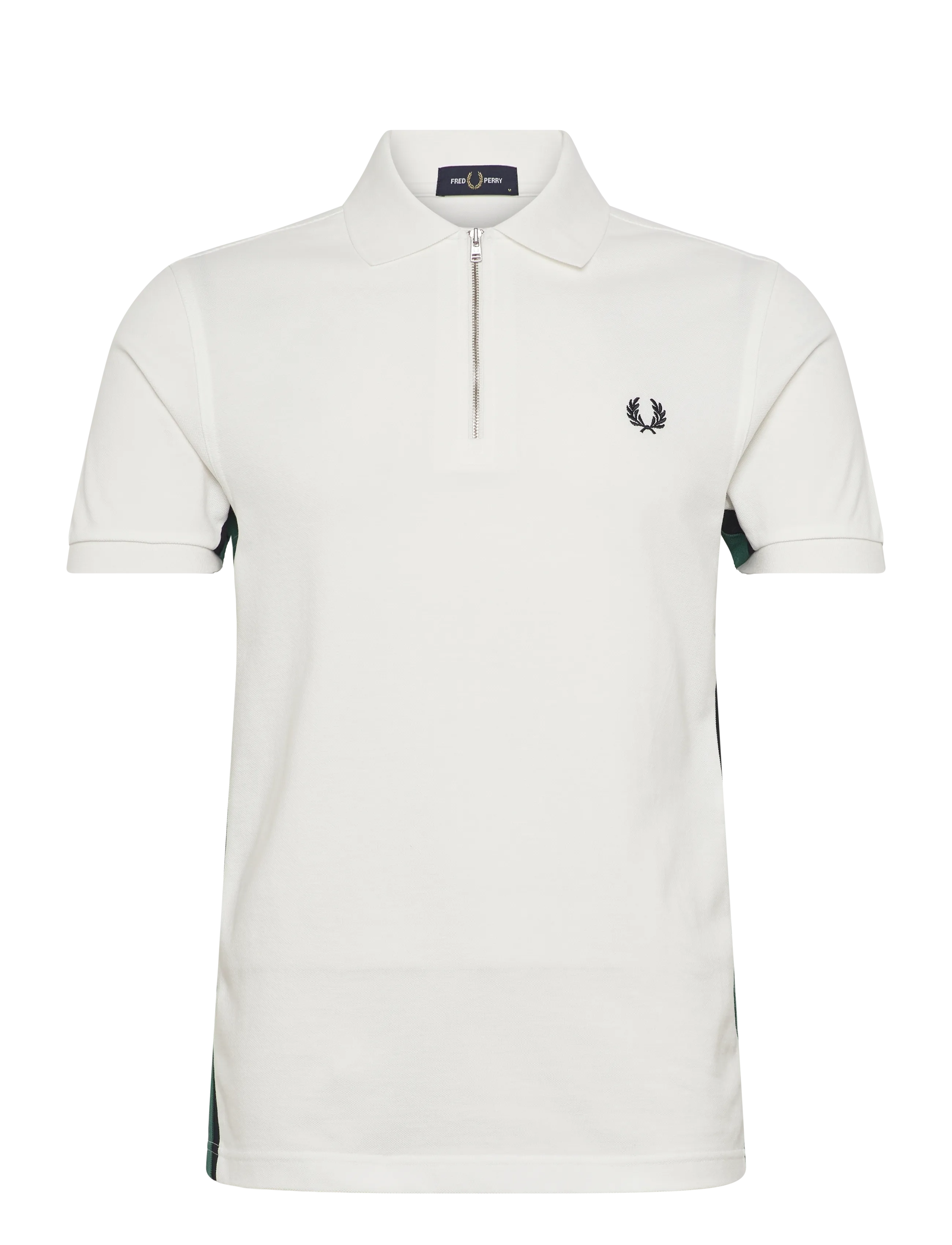 FRED PERRY Tramline Stripe Polo Shirt Weiß - XL - Herren
