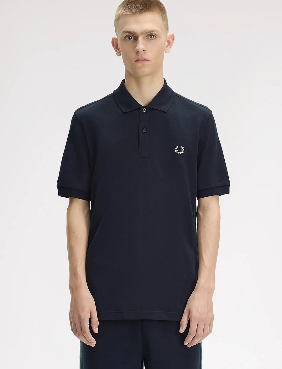 Fred Perry - STRIPE TAPE POLO SHIRT - short-sleeved polos - navy - 0
