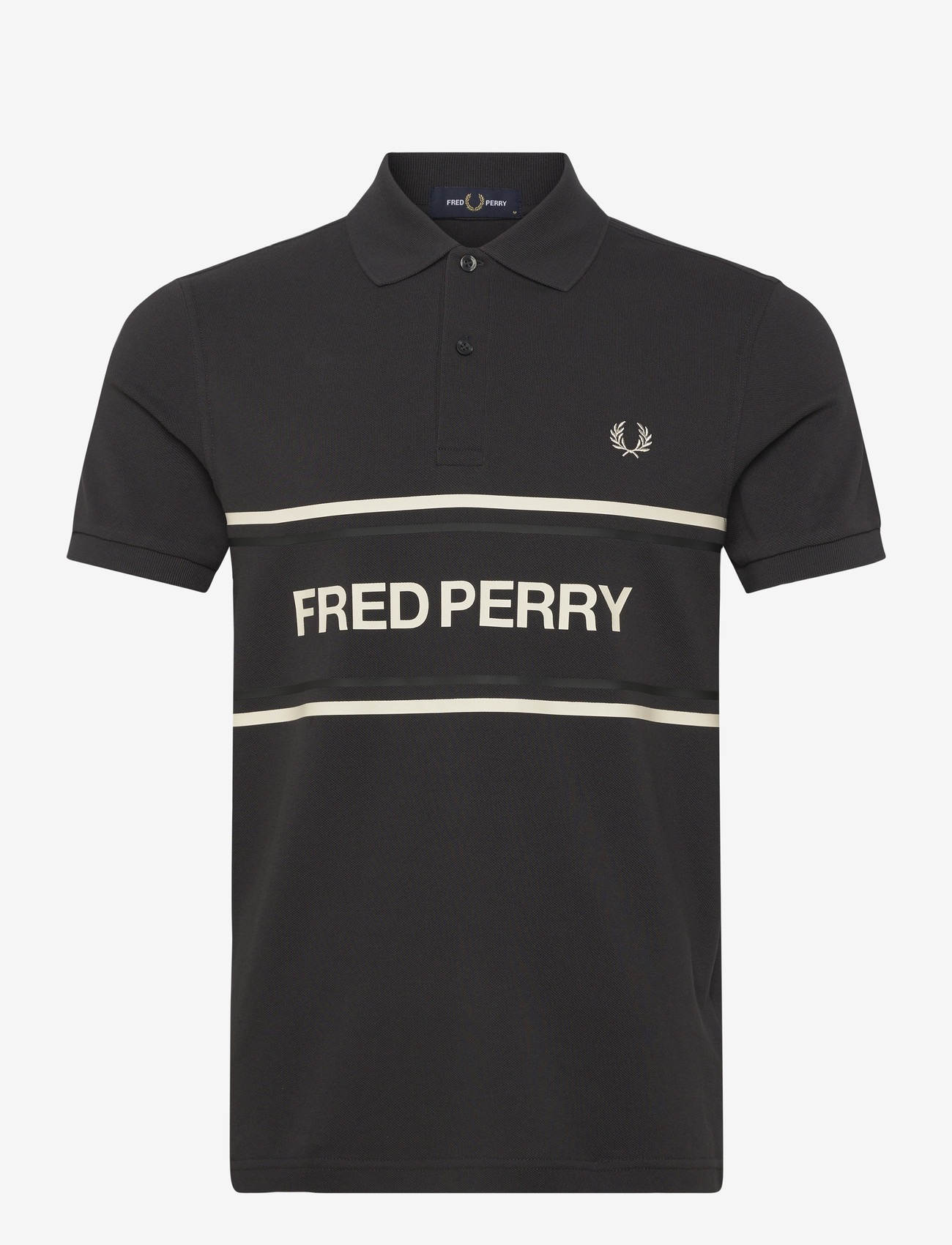 Fred Perry - FP GRAPHIC POLO SHIRT - kortærmede poloer - anchor grey - 1