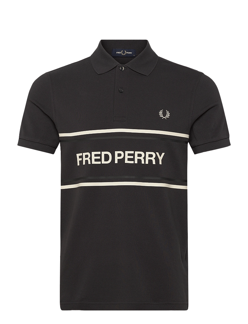Fred Perry - FP GRAPHIC POLO SHIRT - kortærmede poloer - anchor grey - 1